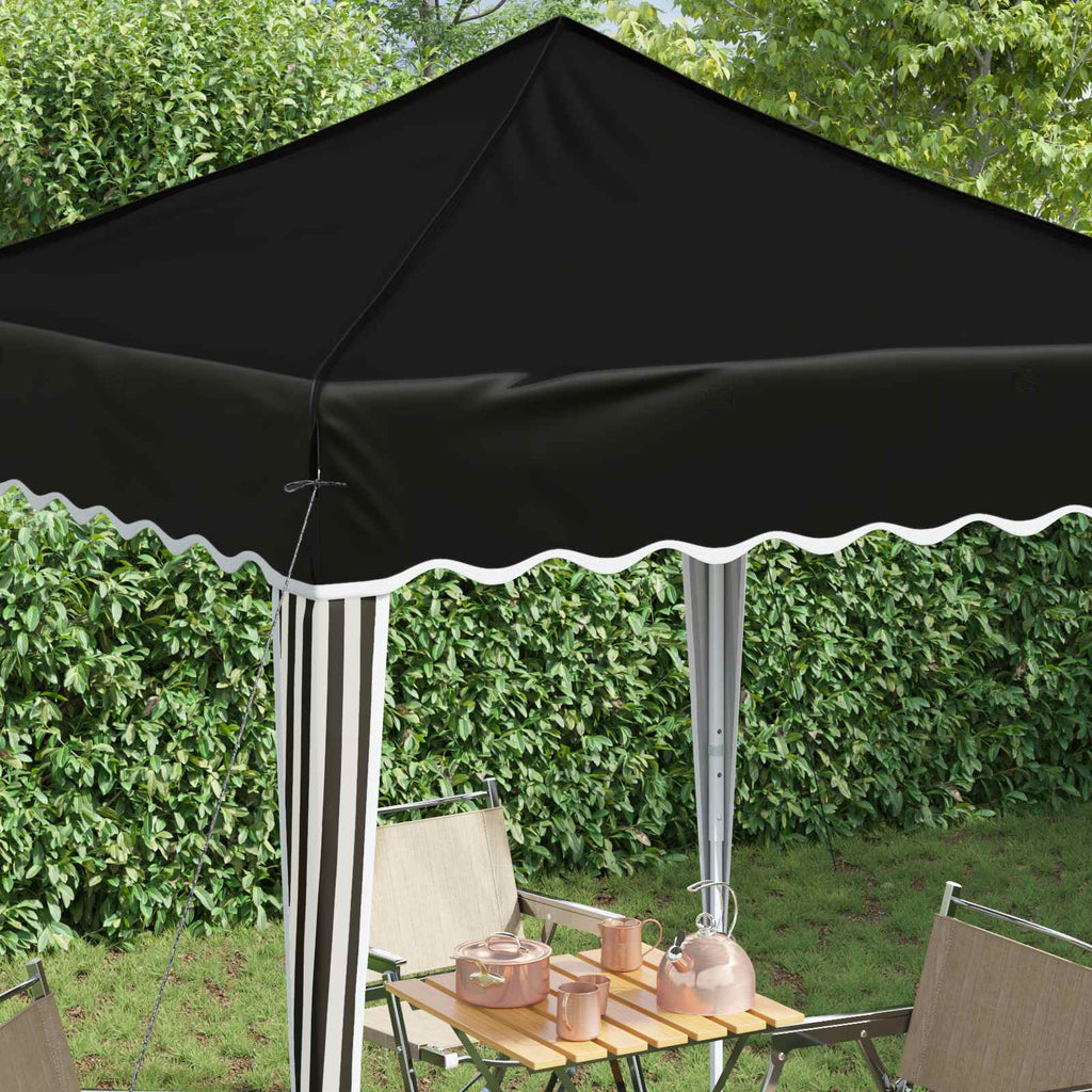 vidaXL Namiot imprezowy rozkładany 195 x 195 x 245 cm Czarny
