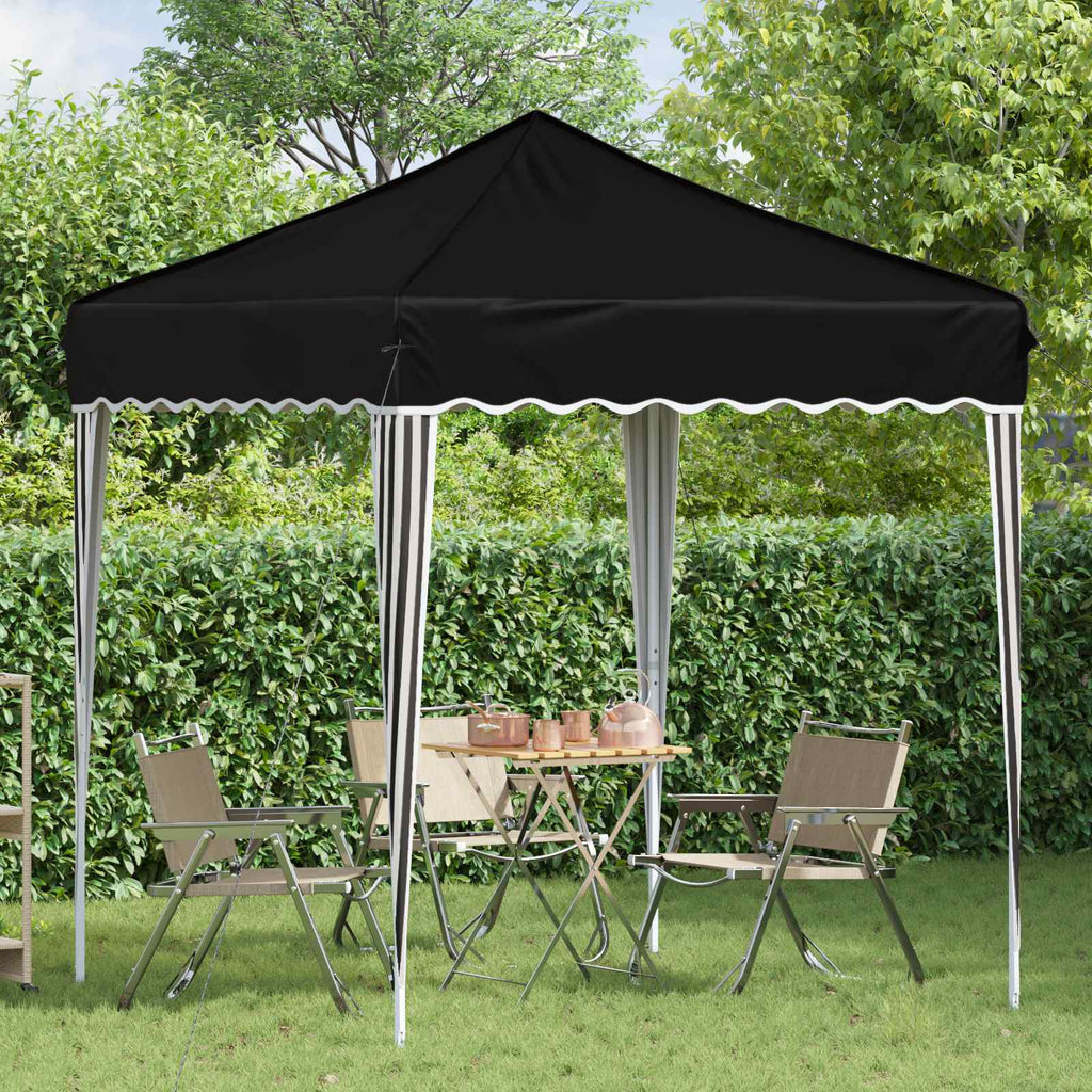 vidaXL Namiot imprezowy rozkładany 195 x 195 x 245 cm Czarny