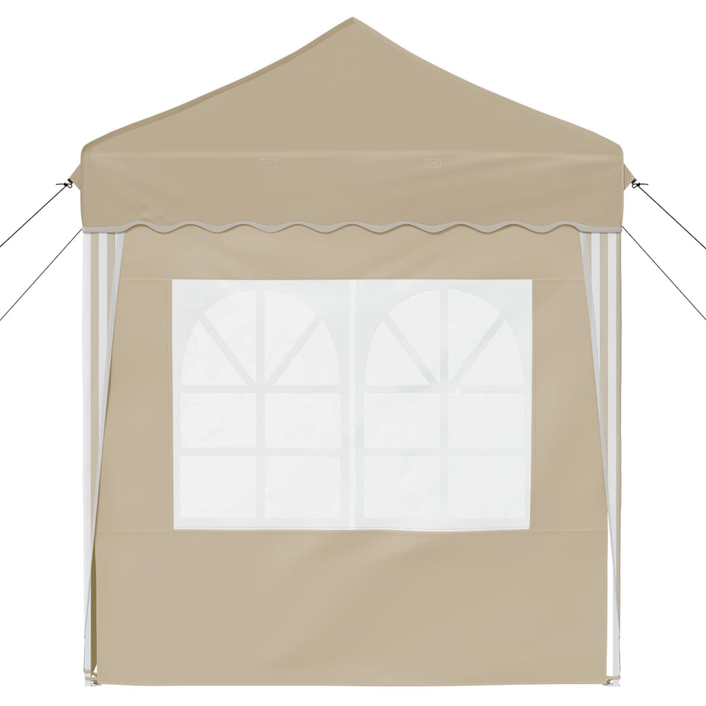 vidaXL Namiot imprezowy rozkładany 195 x 195 x 245 cm kremowy