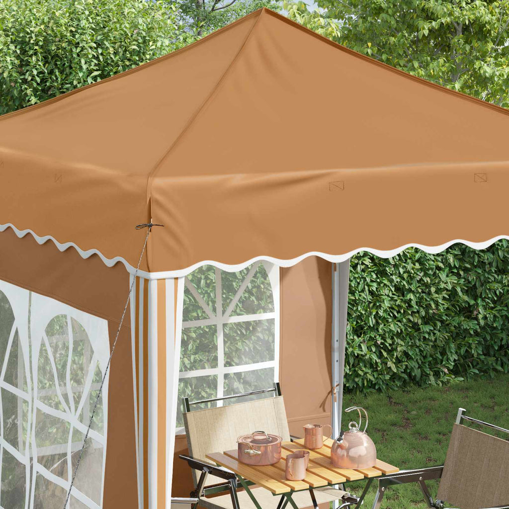 vidaXL Namiot imprezowy rozkładany 195 x 195 x 245 cm Beżowy