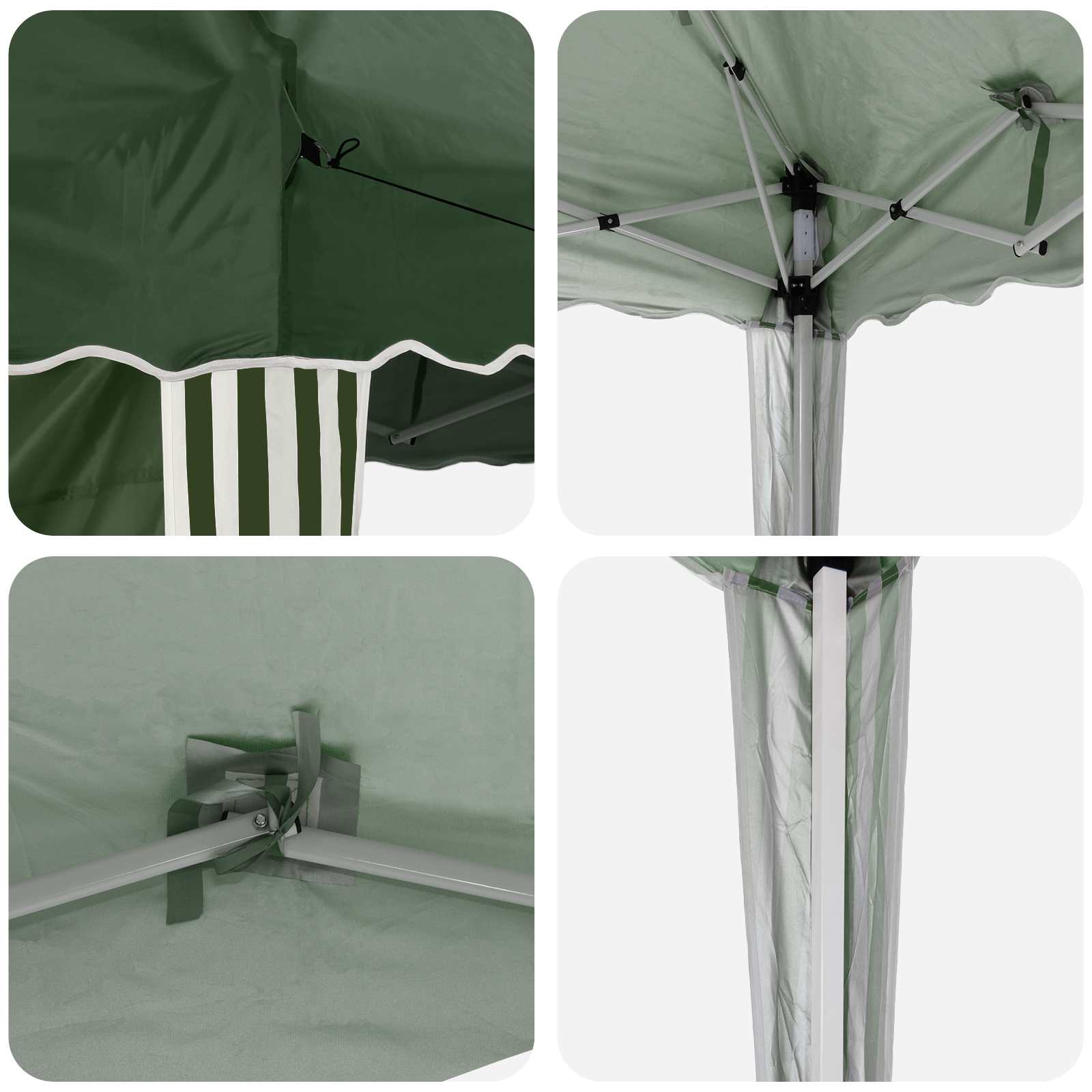 vidaXL Namiot imprezowy rozkładany 195 x 195 x 245 cm zielony