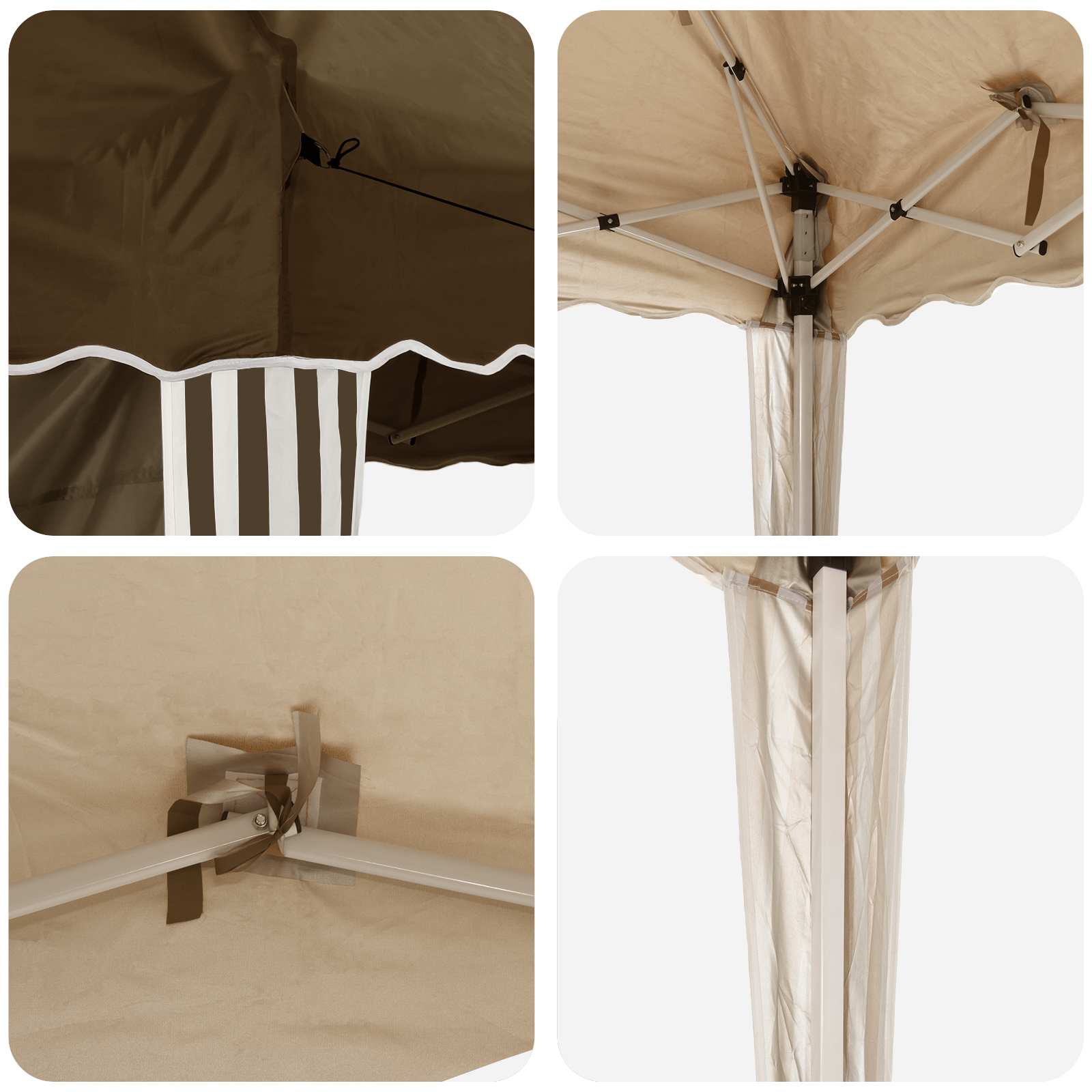vidaXL Namiot imprezowy rozkładany 195 x 195 x 245 cm Ciemnoszary
