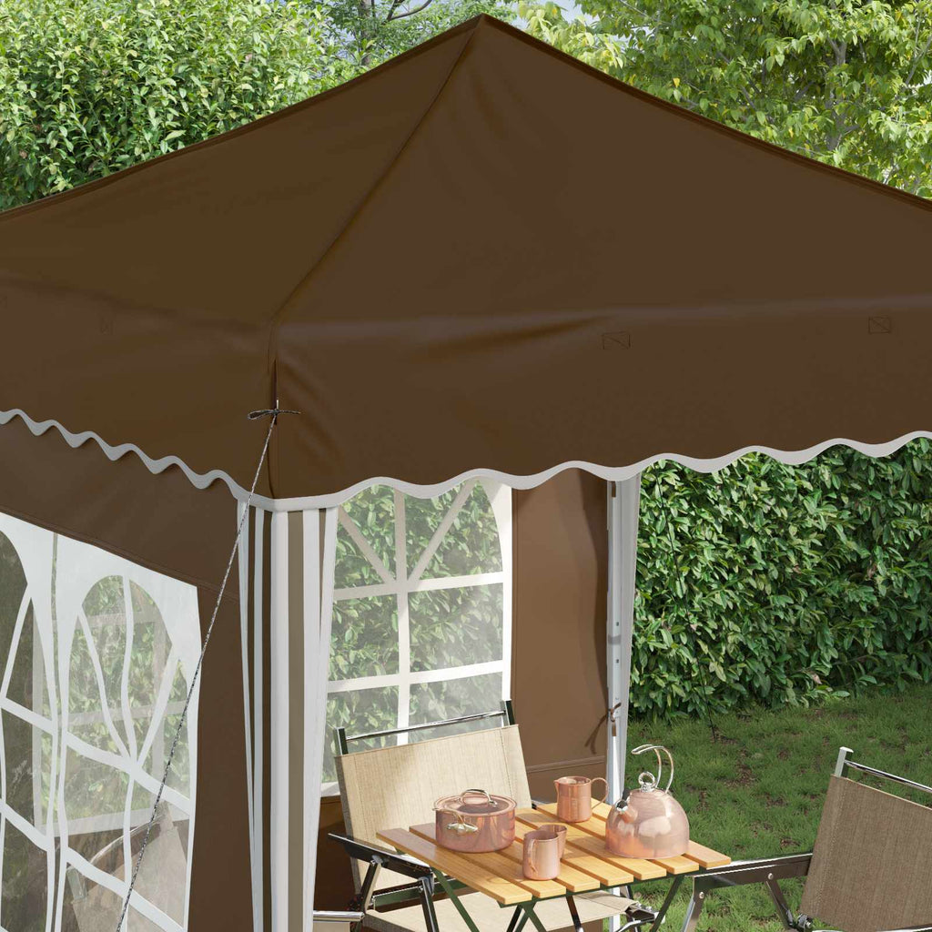 vidaXL Namiot imprezowy rozkładany 195 x 195 x 245 cm Ciemnoszary