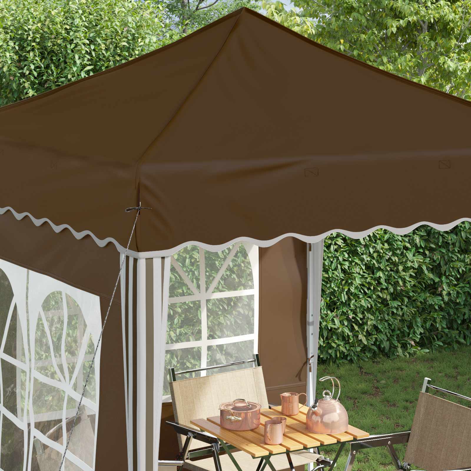 vidaXL Namiot imprezowy rozkładany 195 x 195 x 245 cm Ciemnoszary