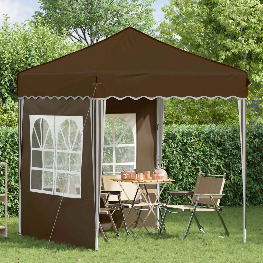 vidaXL Namiot imprezowy rozkładany 195 x 195 x 245 cm Ciemnoszary