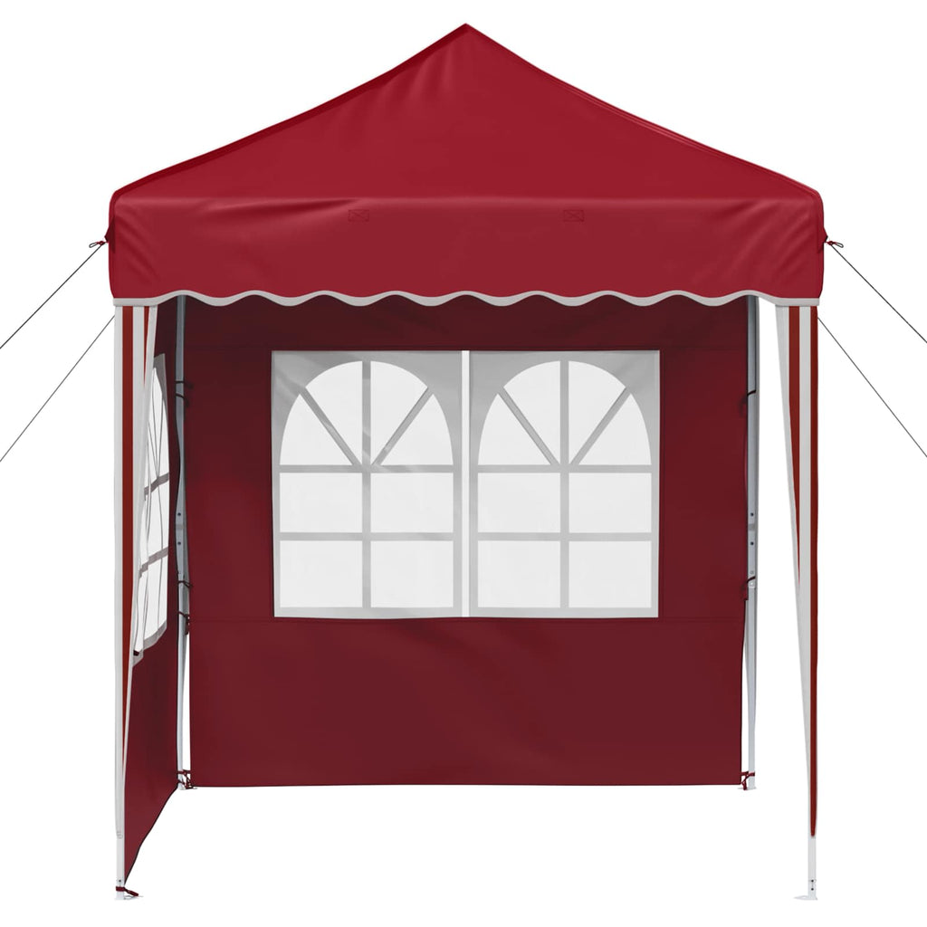 vidaXL Namiot imprezowy rozkładany 195 x 195 x 245 cm bordowy