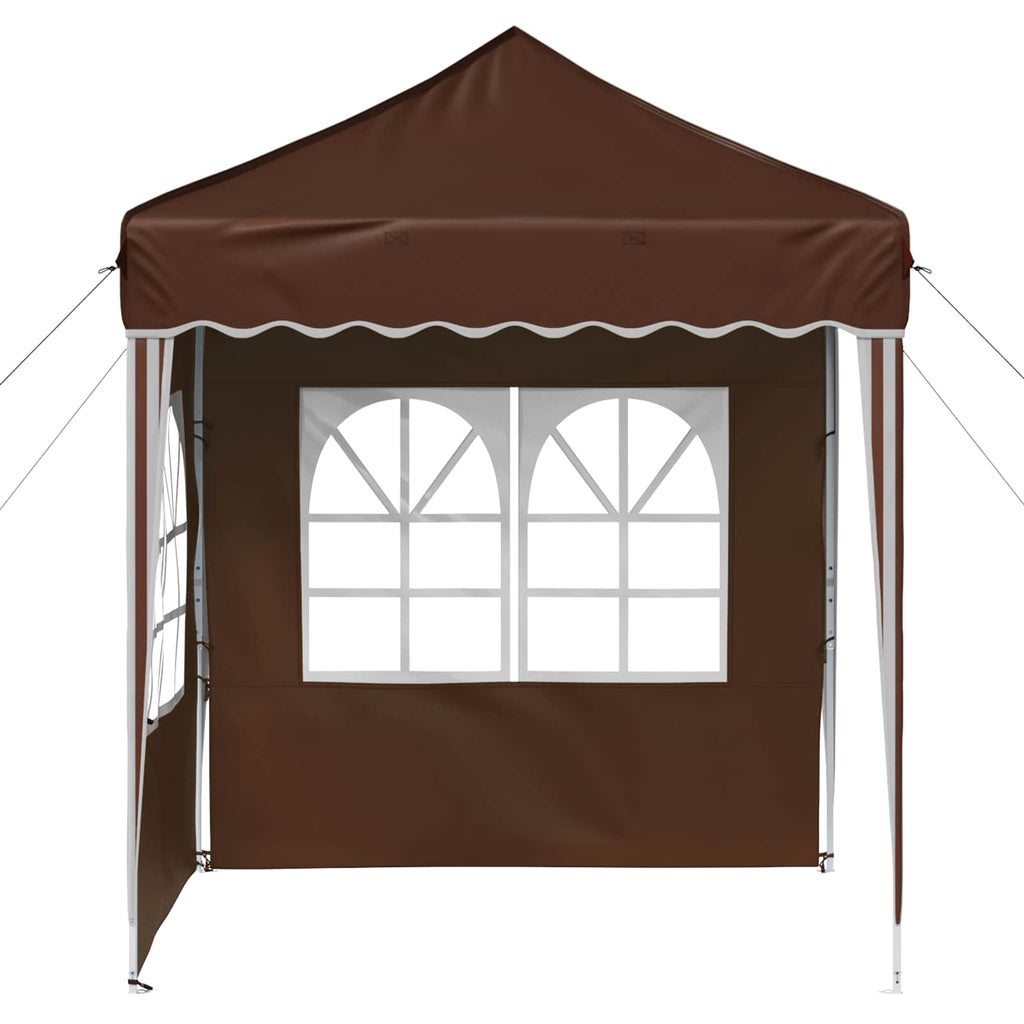 vidaXL Namiot imprezowy rozkładany 195 x 195 x 245 cm brązowy