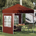 vidaXL Namiot imprezowy rozkładany 195 x 195 x 245 cm terakota