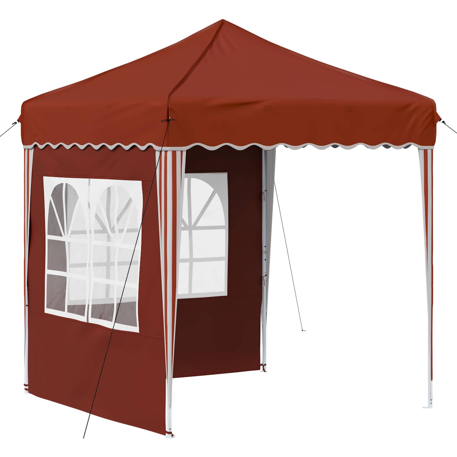 vidaXL Namiot imprezowy rozkładany 195 x 195 x 245 cm terakota