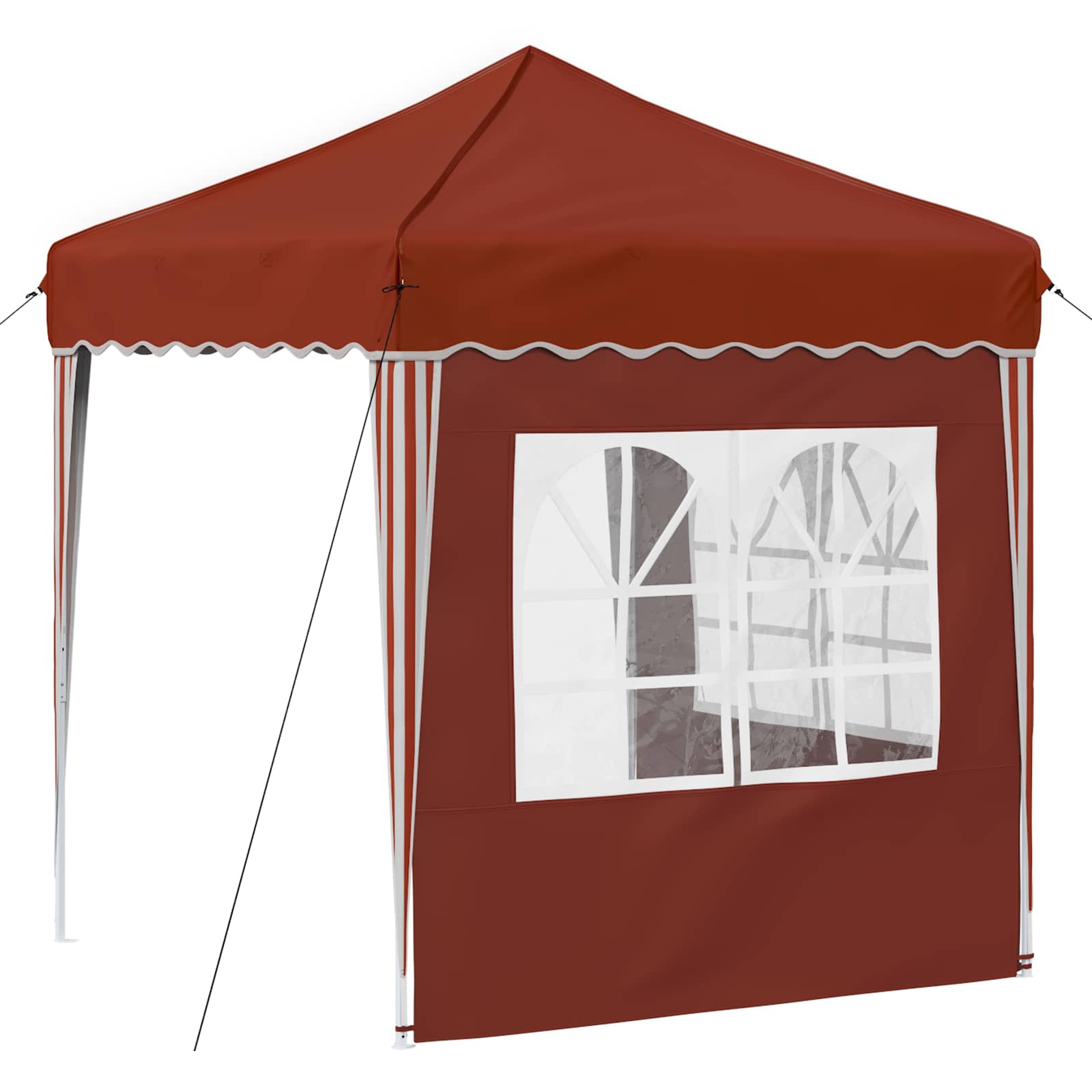 vidaXL Namiot imprezowy rozkładany 195 x 195 x 245 cm terakota