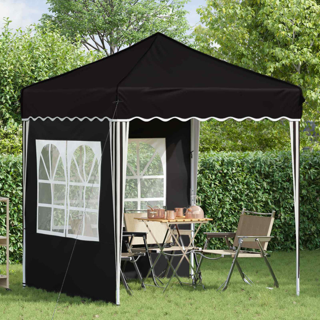 vidaXL Namiot imprezowy rozkładany 195 x 195 x 245 cm Czarny