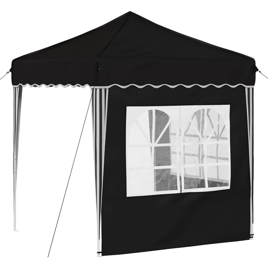 vidaXL Namiot imprezowy rozkładany 195 x 195 x 245 cm Czarny