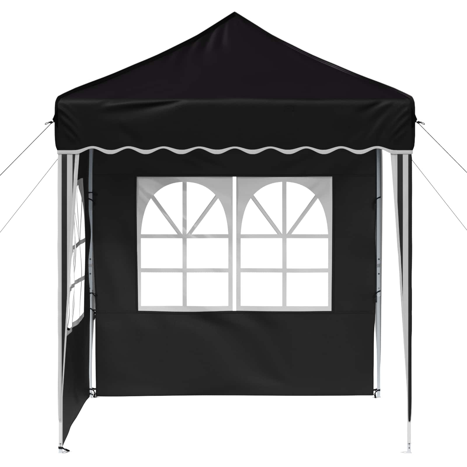 vidaXL Namiot imprezowy rozkładany 195 x 195 x 245 cm Czarny