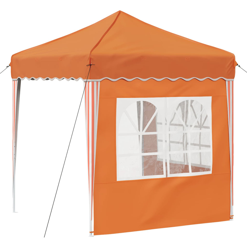 vidaXL Namiot imprezowy rozkładany 195 x 195 x 245 cm pomarańczowy
