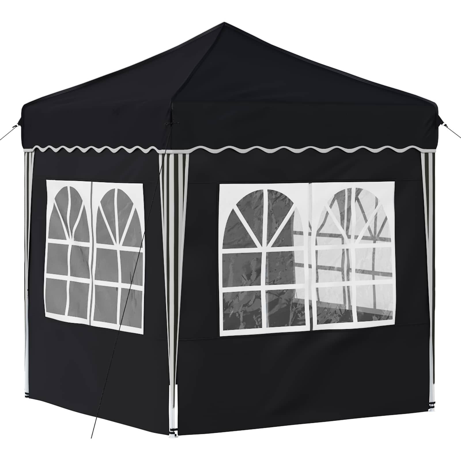 vidaXL Namiot imprezowy rozkładany 195 x 195 x 245 cm antracytowy
