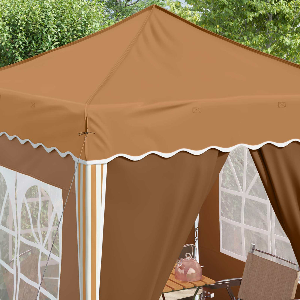 vidaXL Namiot imprezowy rozkładany 195 x 195 x 245 cm Beżowy