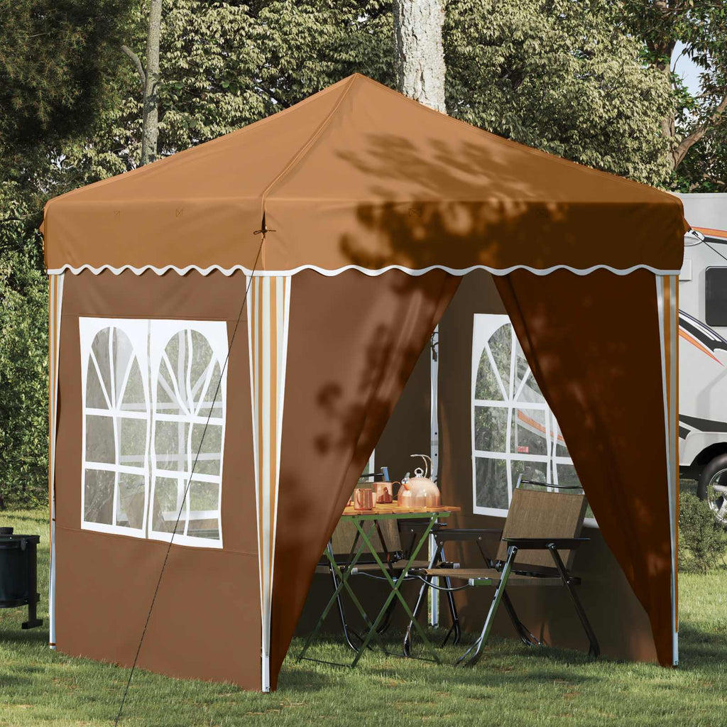 vidaXL Namiot imprezowy rozkładany 195 x 195 x 245 cm Beżowy