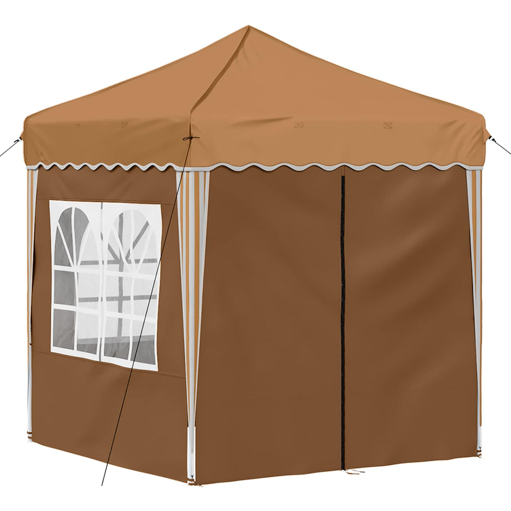vidaXL Namiot imprezowy rozkładany 195 x 195 x 245 cm Beżowy