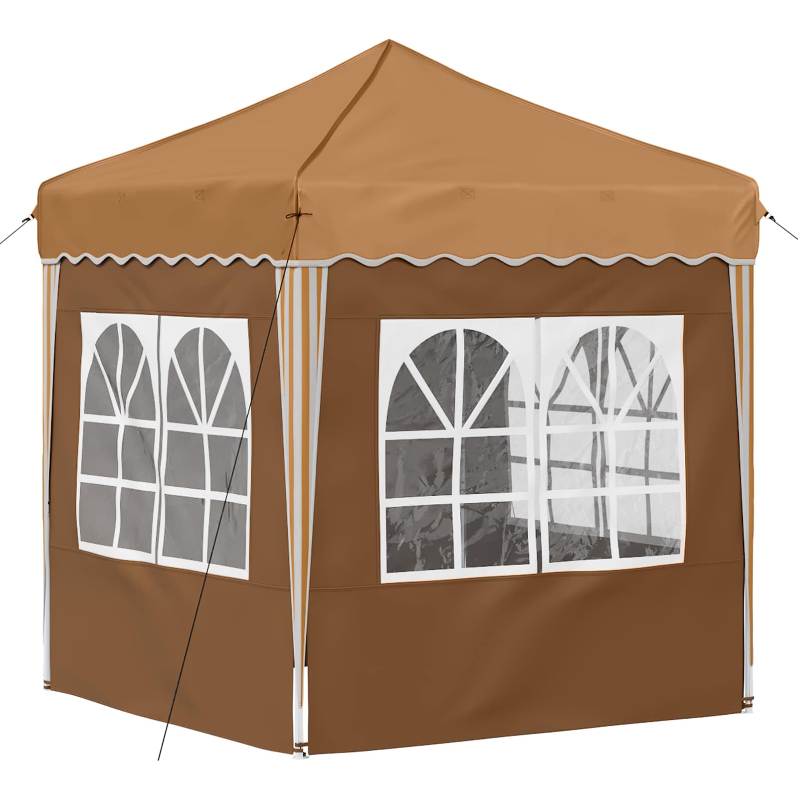 vidaXL Namiot imprezowy rozkładany 195 x 195 x 245 cm Beżowy