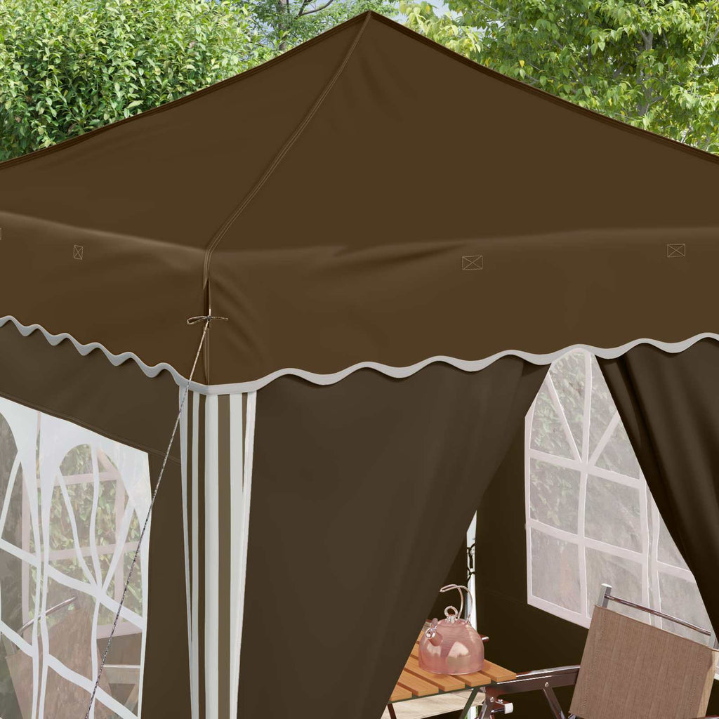 vidaXL Namiot imprezowy rozkładany 195 x 195 x 245 cm Ciemnoszary