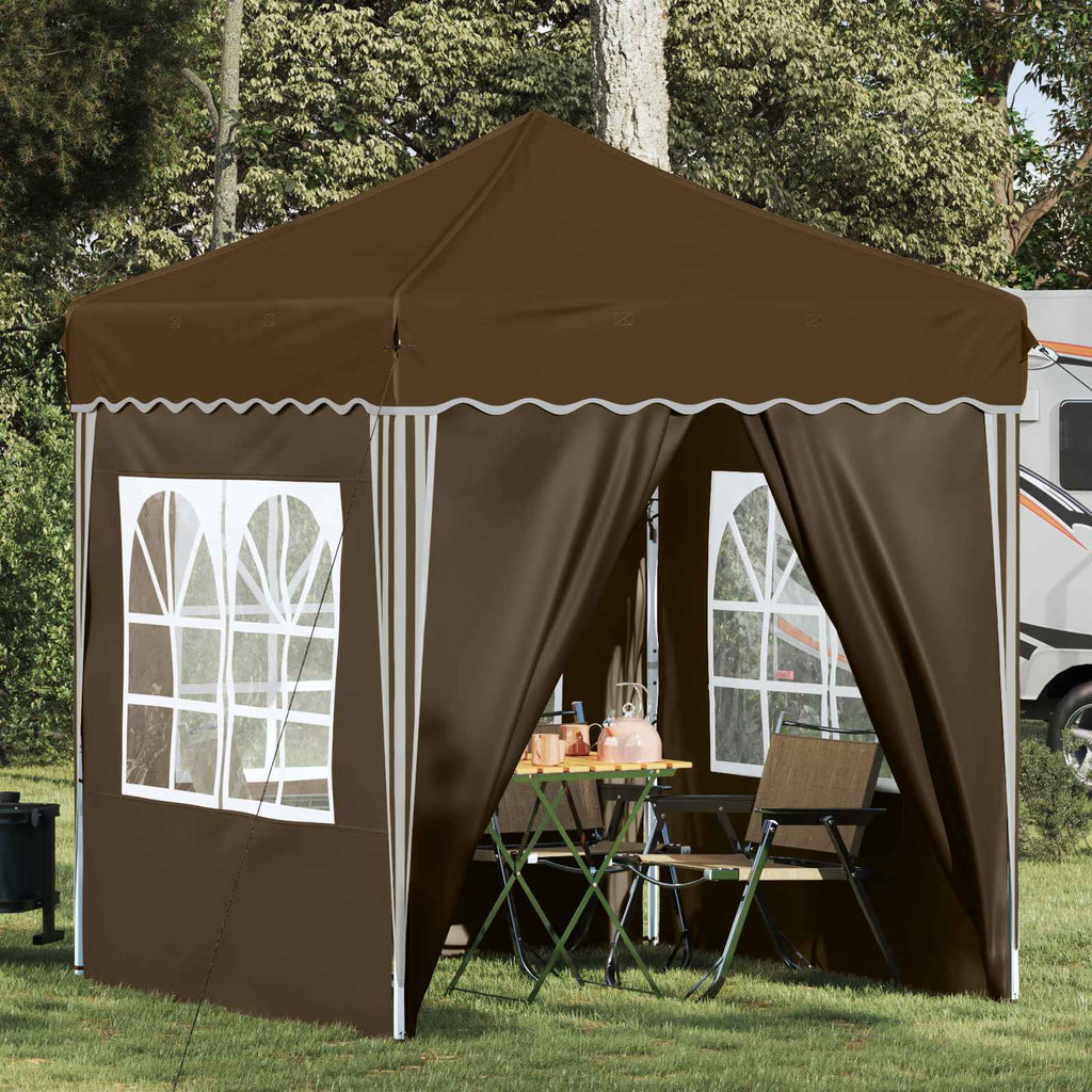 vidaXL Namiot imprezowy rozkładany 195 x 195 x 245 cm Ciemnoszary