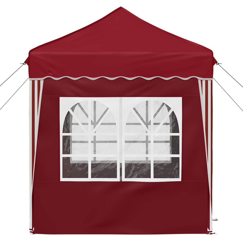 vidaXL Namiot imprezowy rozkładany 195 x 195 x 245 cm bordowy