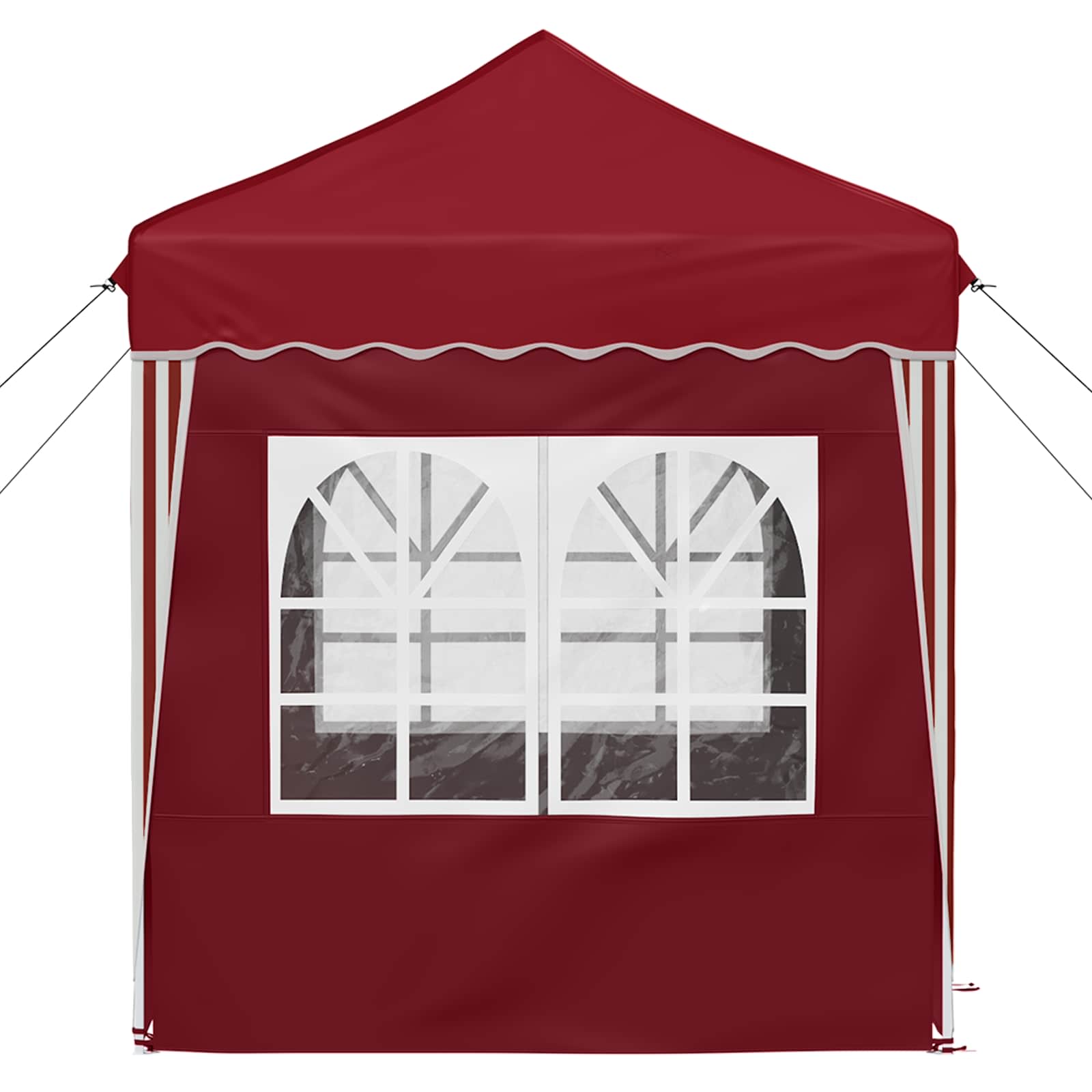 vidaXL Namiot imprezowy rozkładany 195 x 195 x 245 cm bordowy