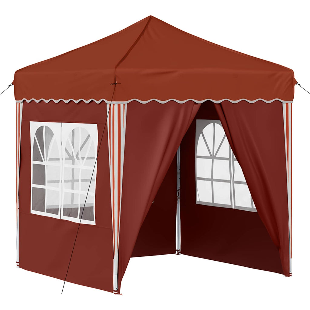 vidaXL Namiot imprezowy rozkładany 195 x 195 x 245 cm terakota