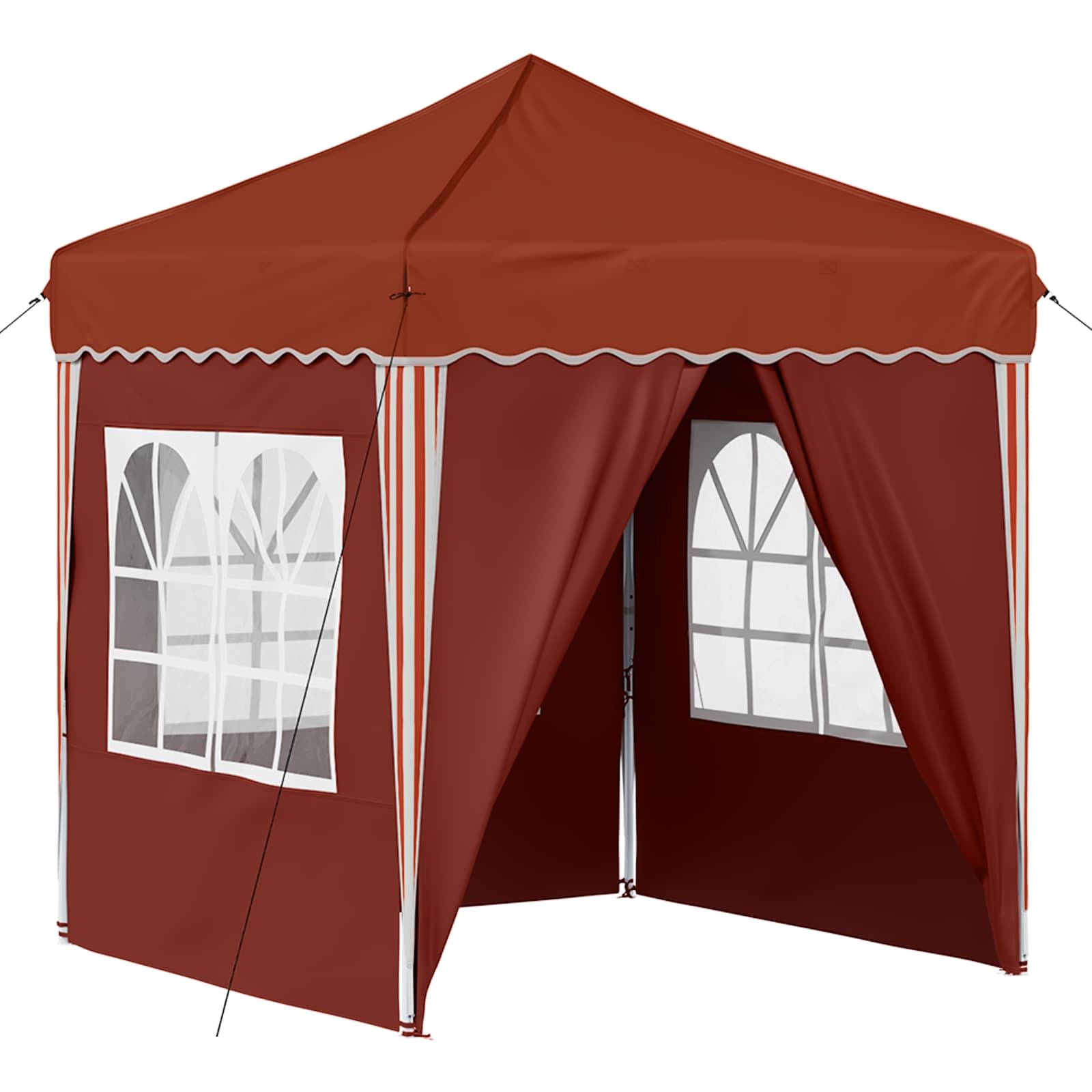 vidaXL Namiot imprezowy rozkładany 195 x 195 x 245 cm terakota