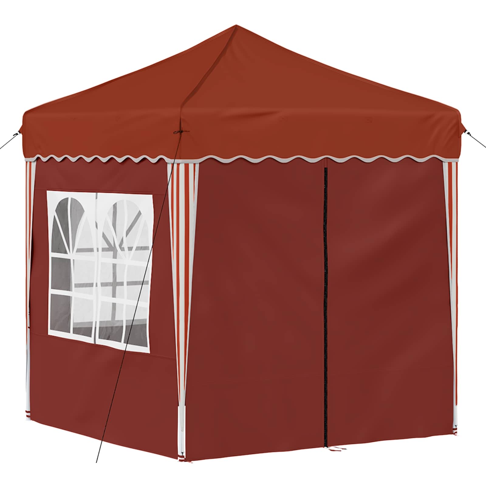 vidaXL Namiot imprezowy rozkładany 195 x 195 x 245 cm terakota