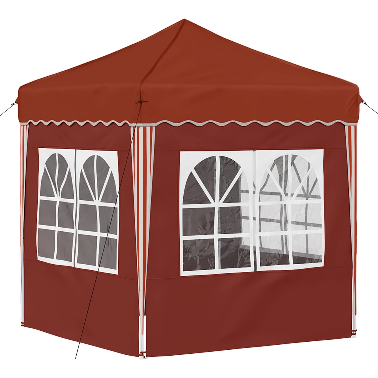 vidaXL Namiot imprezowy rozkładany 195 x 195 x 245 cm terakota