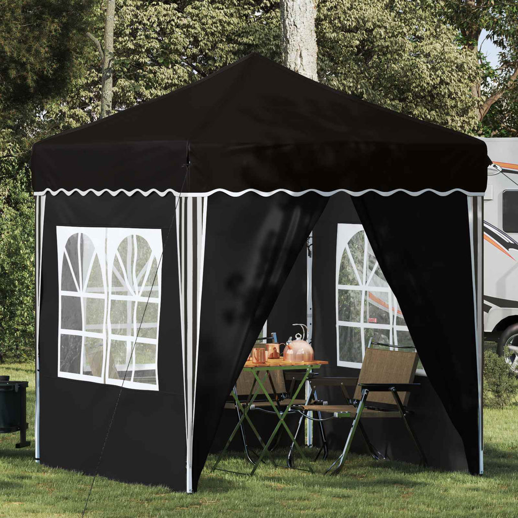 vidaXL Namiot imprezowy rozkładany 195 x 195 x 245 cm Czarny