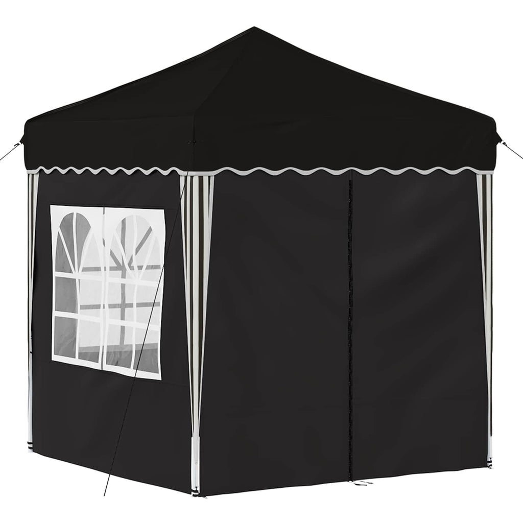 vidaXL Namiot imprezowy rozkładany 195 x 195 x 245 cm Czarny
