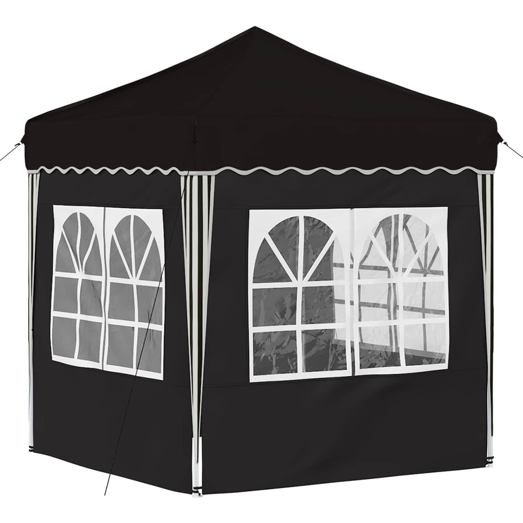 vidaXL Namiot imprezowy rozkładany 195 x 195 x 245 cm Czarny