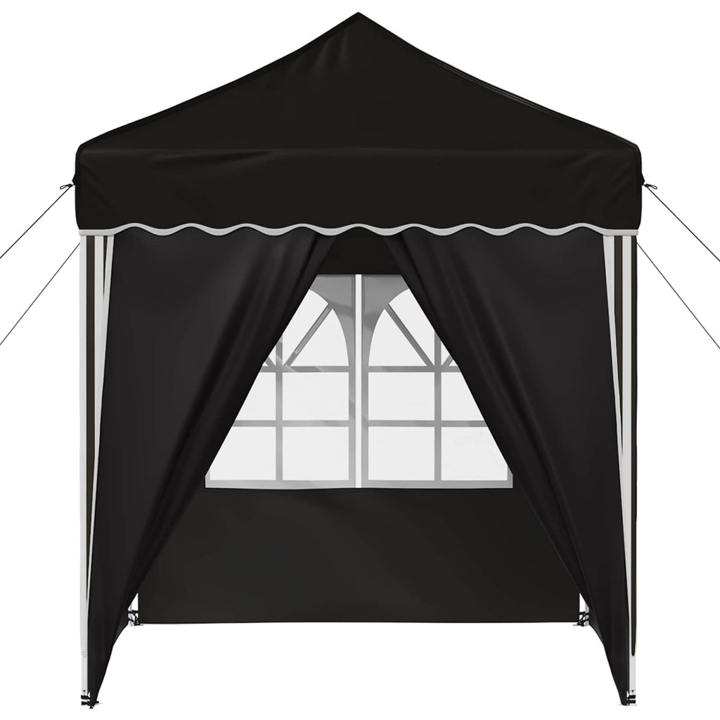 vidaXL Namiot imprezowy rozkładany 195 x 195 x 245 cm Czarny
