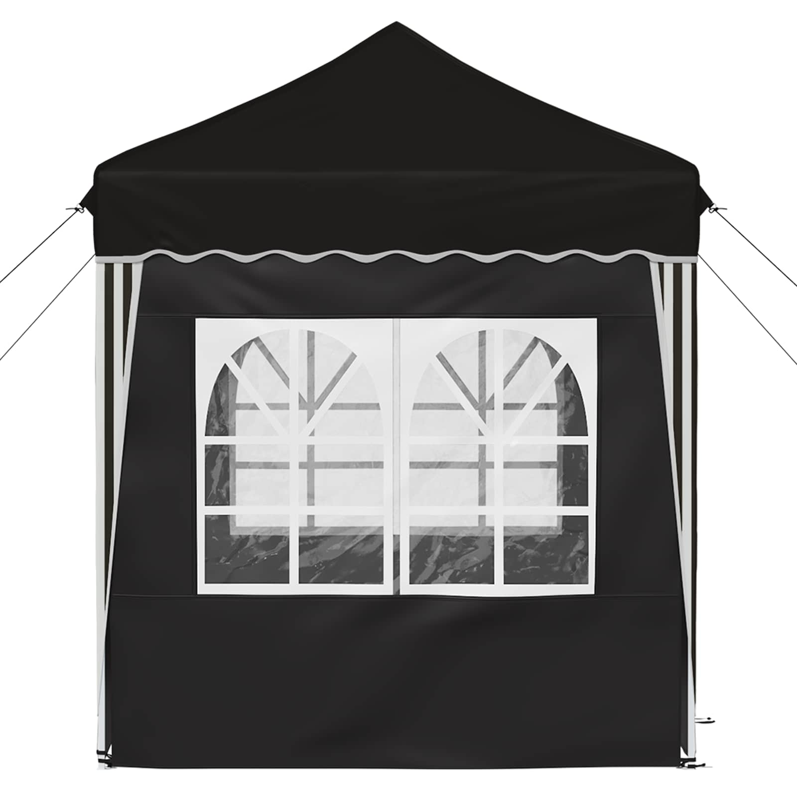 vidaXL Namiot imprezowy rozkładany 195 x 195 x 245 cm Czarny