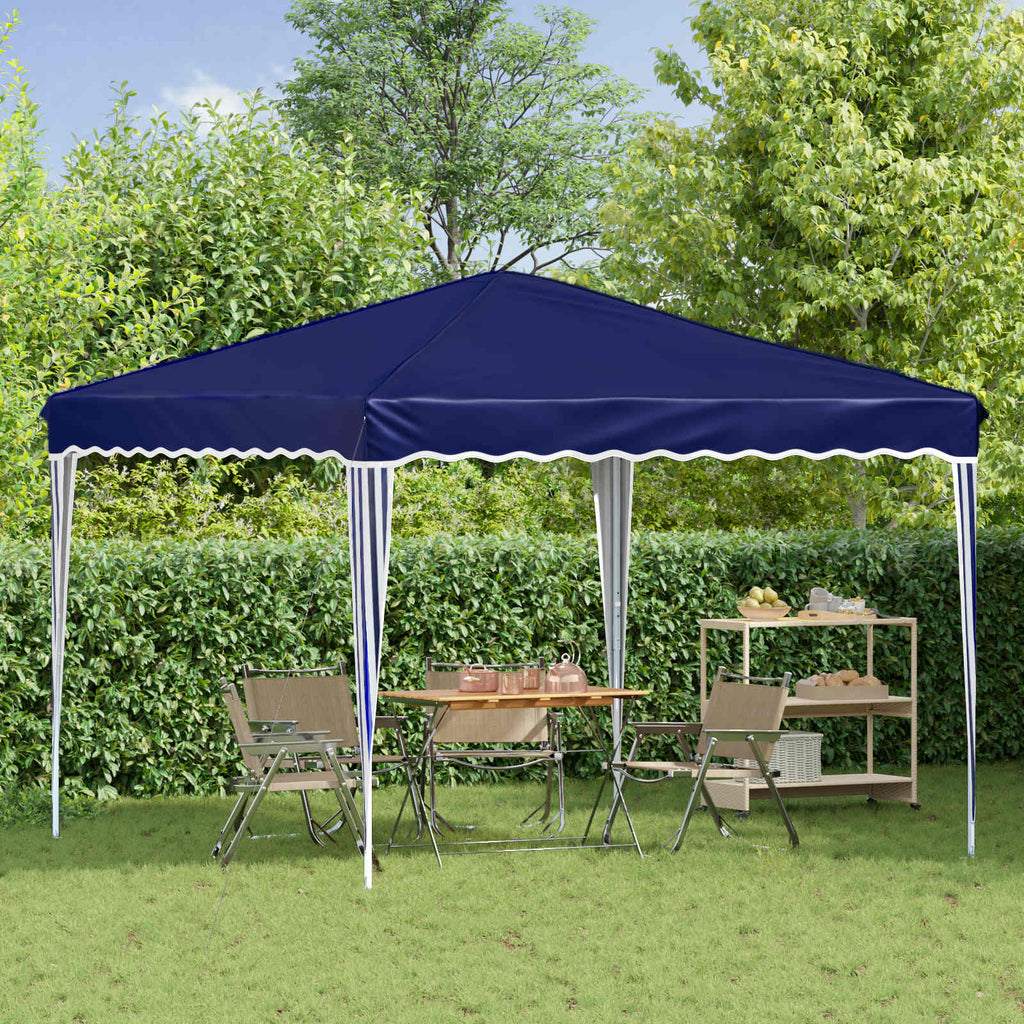 vidaXL Namiot imprezowy rozkładany 288 x 288 x 245 cm niebieski