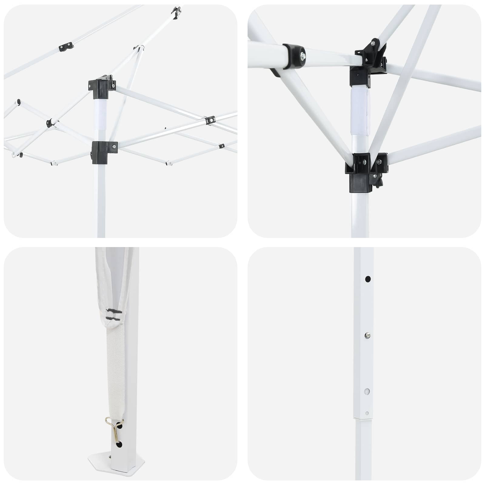 vidaXL Namiot imprezowy rozkładany 288 x 288 x 245 cm antracytowy