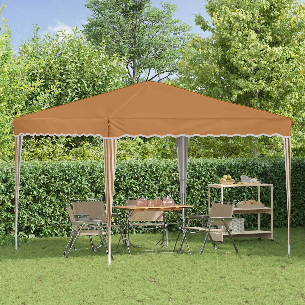 vidaXL Namiot imprezowy rozkładany 288 x 288 x 245 cm Beżowy
