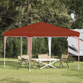 vidaXL Namiot imprezowy rozkładany 288 x 288 x 245 cm terakota