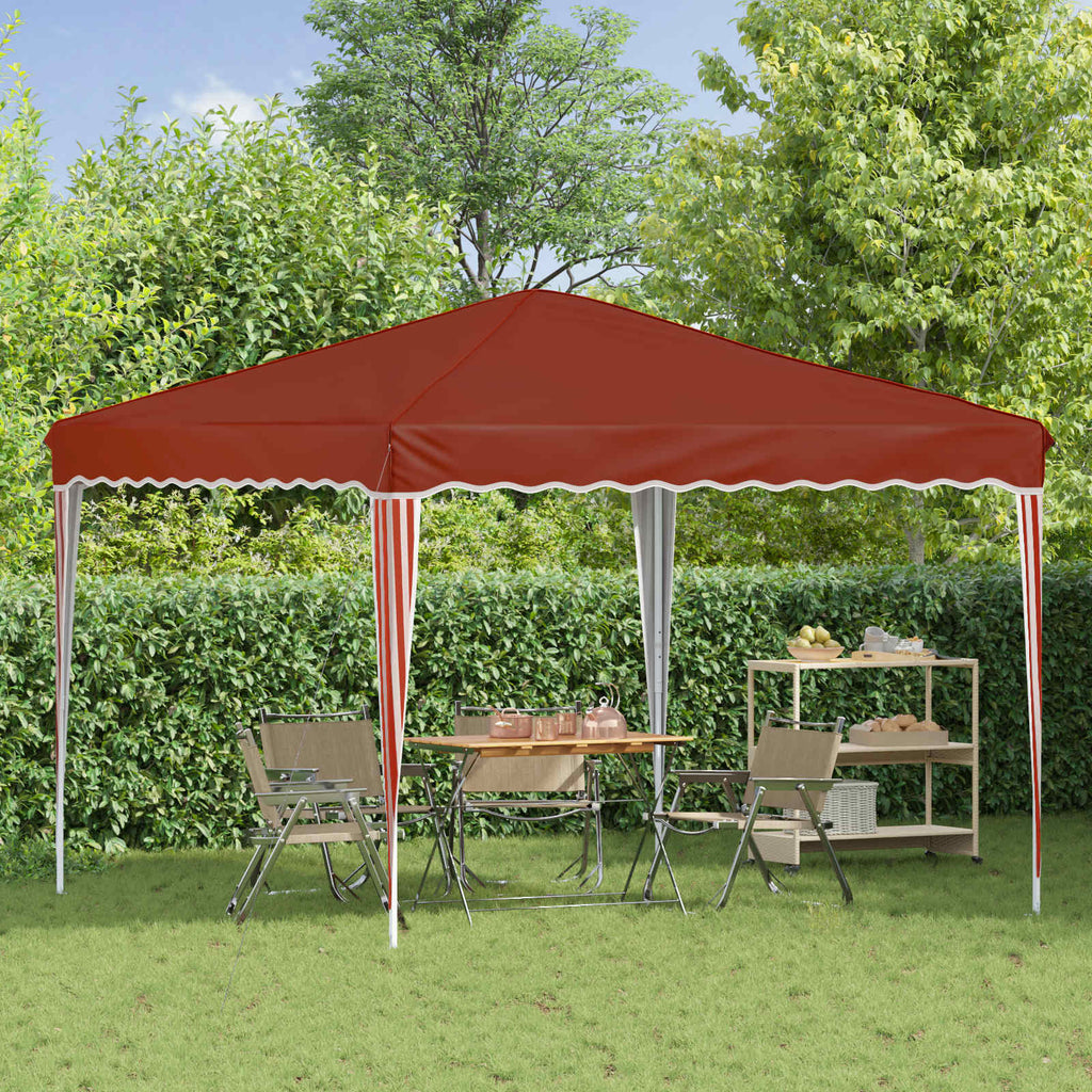 vidaXL Namiot imprezowy rozkładany 288 x 288 x 245 cm terakota
