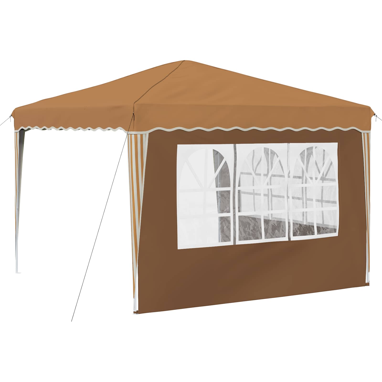 vidaXL Namiot imprezowy rozkładany 288 x 288 x 245 cm Beżowy