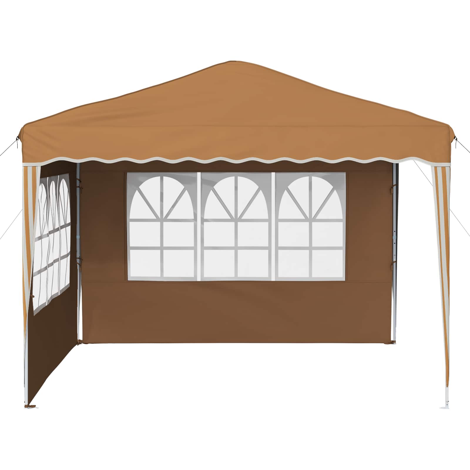 vidaXL Namiot imprezowy rozkładany 288 x 288 x 245 cm Beżowy