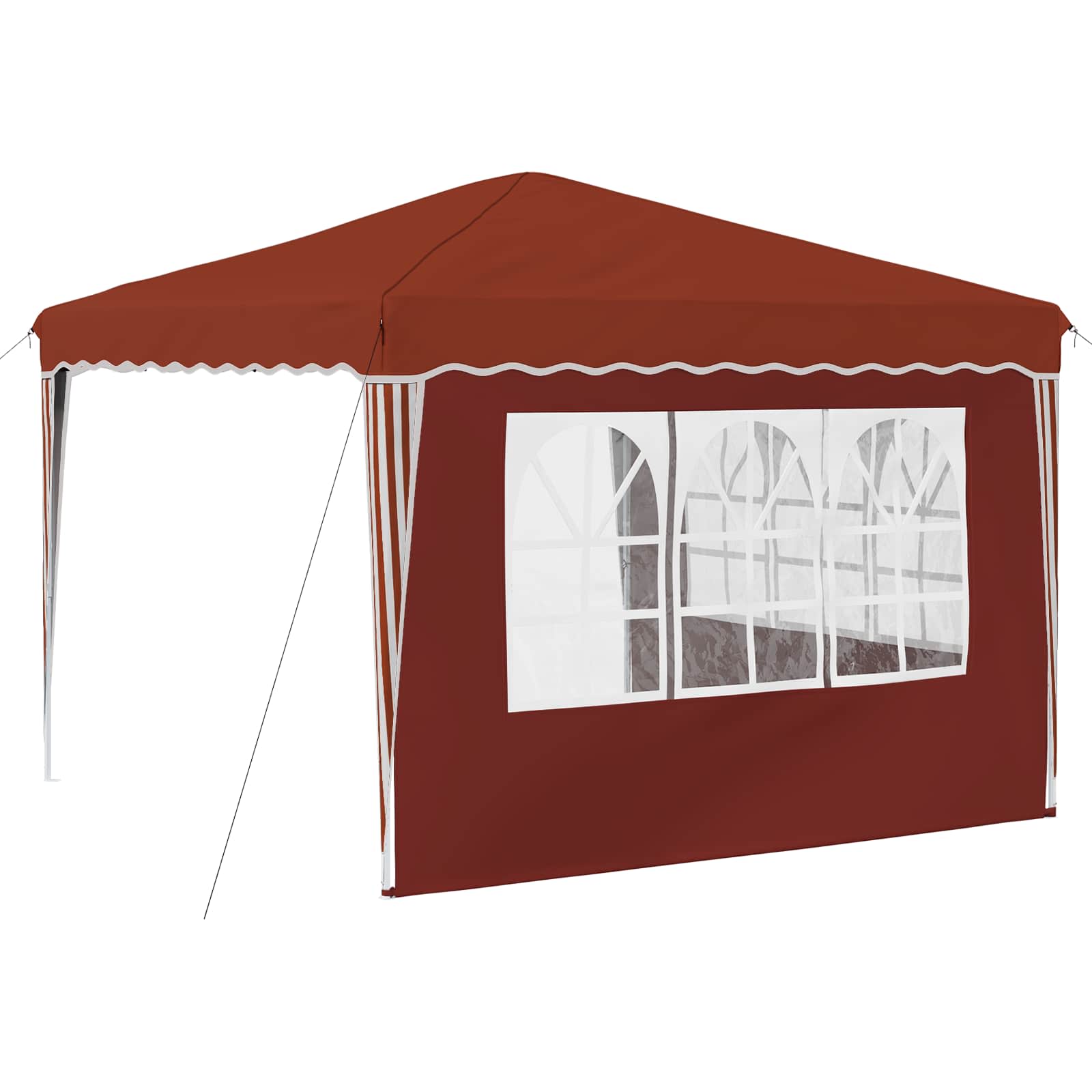 vidaXL Namiot imprezowy rozkładany 288 x 288 x 245 cm terakota