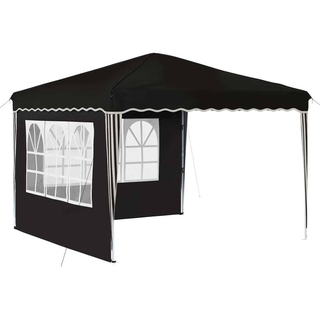 vidaXL Namiot imprezowy rozkładany 288 x 288 x 245 cm Czarny