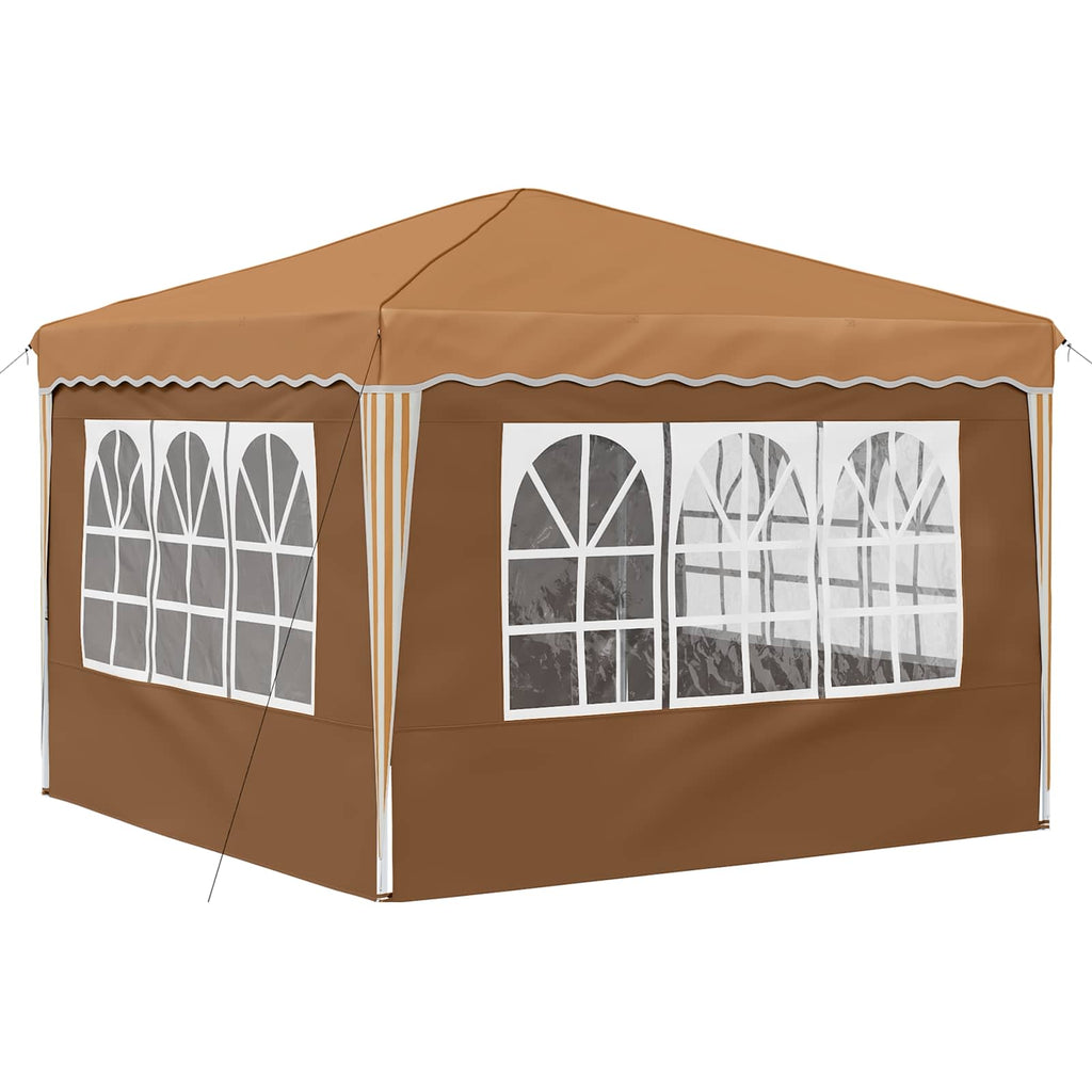 vidaXL Namiot imprezowy rozkładany 288 x 288 x 245 cm Beżowy