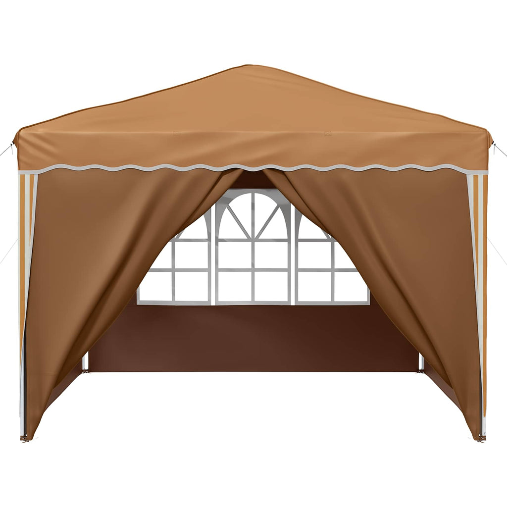 vidaXL Namiot imprezowy rozkładany 288 x 288 x 245 cm Beżowy