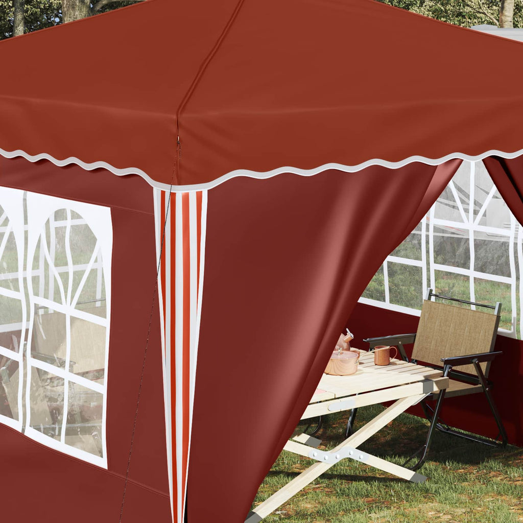 vidaXL Namiot imprezowy rozkładany 288 x 288 x 245 cm terakota