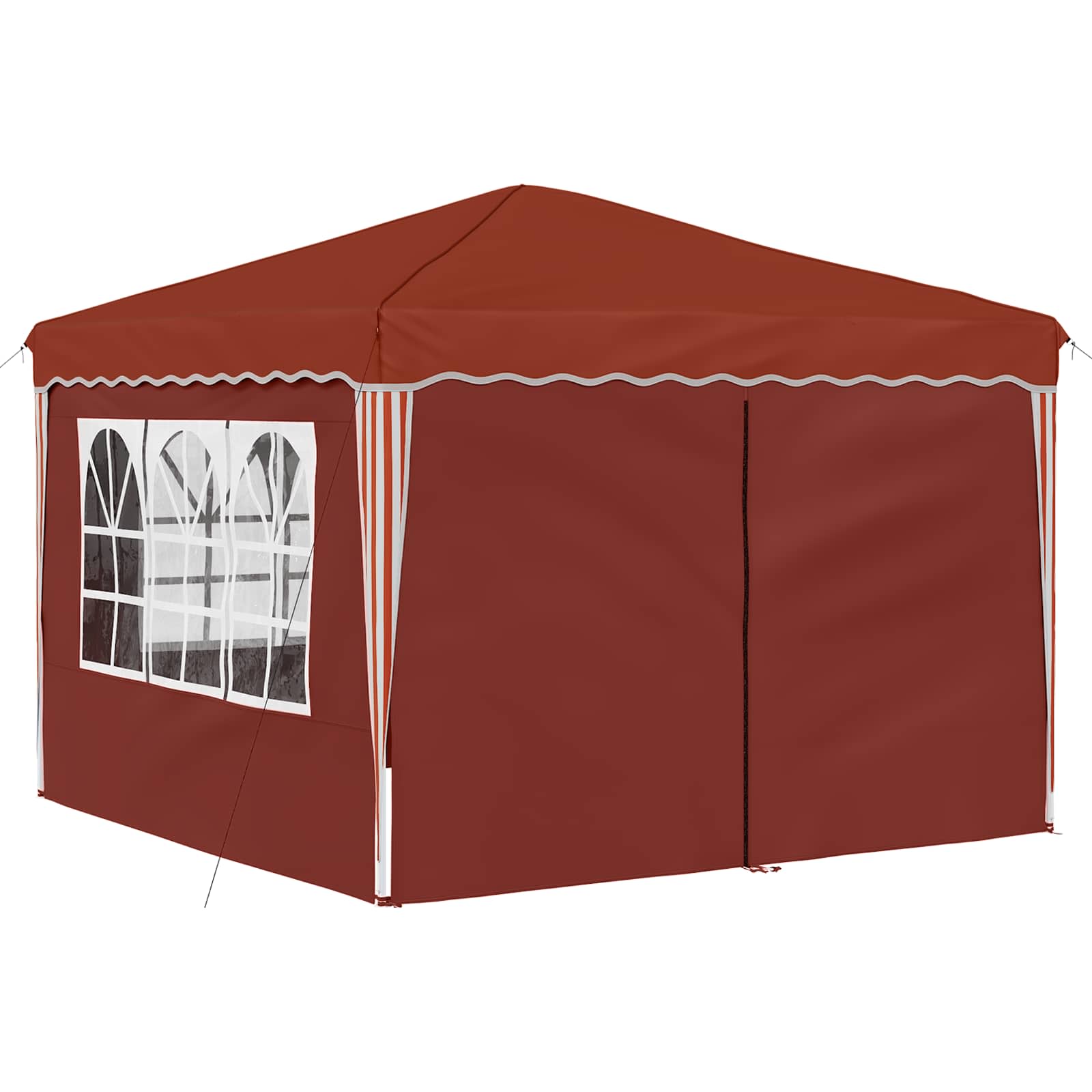 vidaXL Namiot imprezowy rozkładany 288 x 288 x 245 cm terakota
