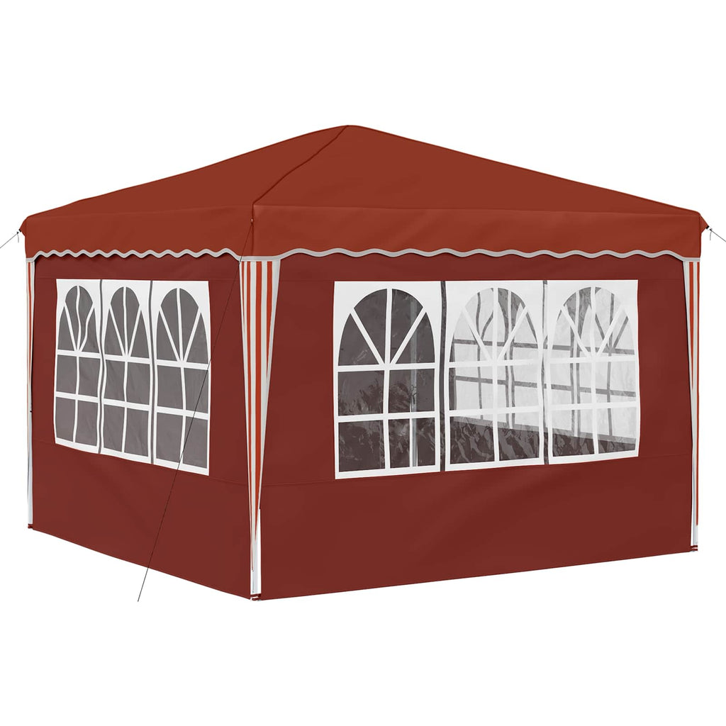 vidaXL Namiot imprezowy rozkładany 288 x 288 x 245 cm terakota